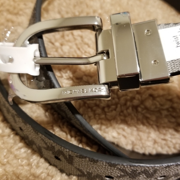 Women's MK belt small Grey black white - Picture 4 of 8